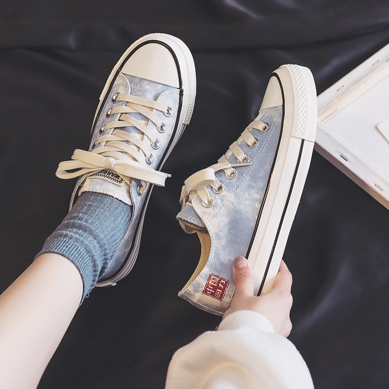 (W) Warrior Canvas Low 'Light Blue White' 圖 7