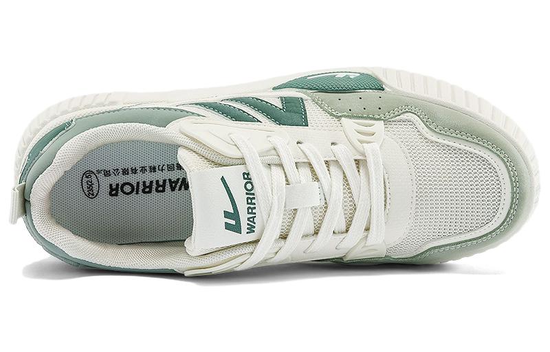 Lookbook 戰士回力 輕便透氣休閒 防滑耐磨 低幫 板鞋 女款 米綠色