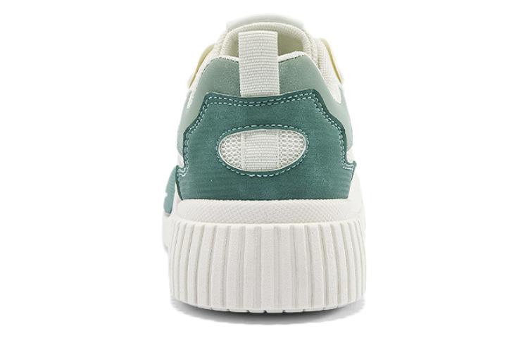 Shop 戰士回力 輕便透氣休閒 防滑耐磨 低幫 板鞋 女款 米綠色