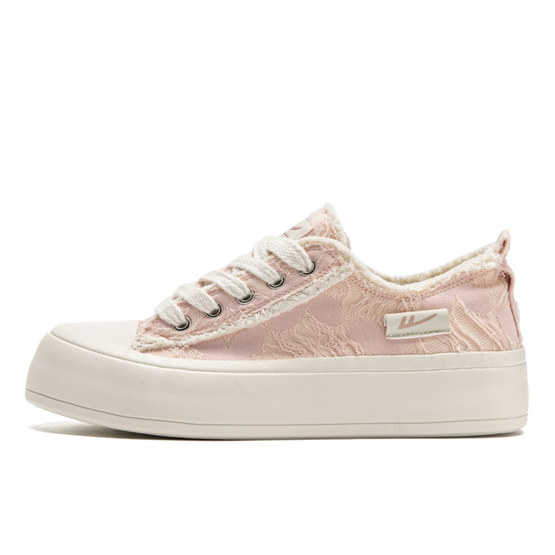 (Women) Warrior Canvas Low 'Pink Patchwork' WXY-F069MJ02