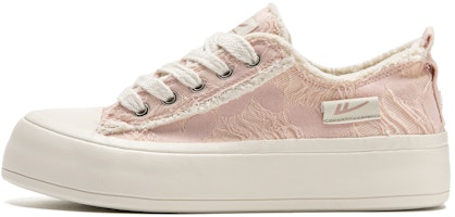 (Women) Warrior Canvas Low 'Pink Patchwork' WXY-F069MJ02 (Women) Warrior Canvas Low 'Pink Patchwork' WXY-F069MJ02