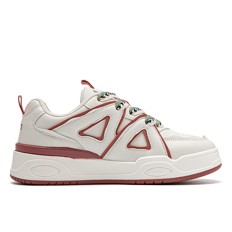 Order (W) Warrior Kanvas Rendah 'Retro Hong Kong Krim Karat Merah' WXY(S)-2812L02