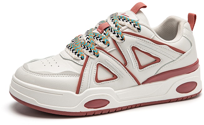 回力勇士 面包鞋 港風復古百搭 厚底 防滑耐磨 低筒 板鞋 女款 米鐵鏽紅 Lookbook 回力勇士 面包鞋 港風復古百搭 厚底 防滑耐磨 低筒 板鞋 女款 米鐵鏽紅