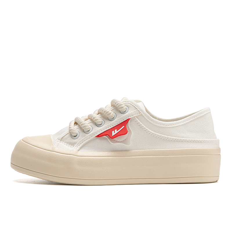 Buy (W) Warrior Canvas Low 'Suela Gruesa Retro Blanca' WXY-E877MJ01