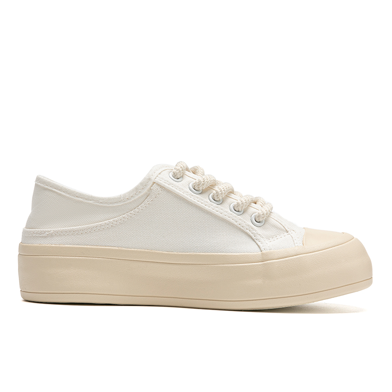 Order (W) Warrior Canvas Low 'Suela Gruesa Retro Blanca' WXY-E877MJ01