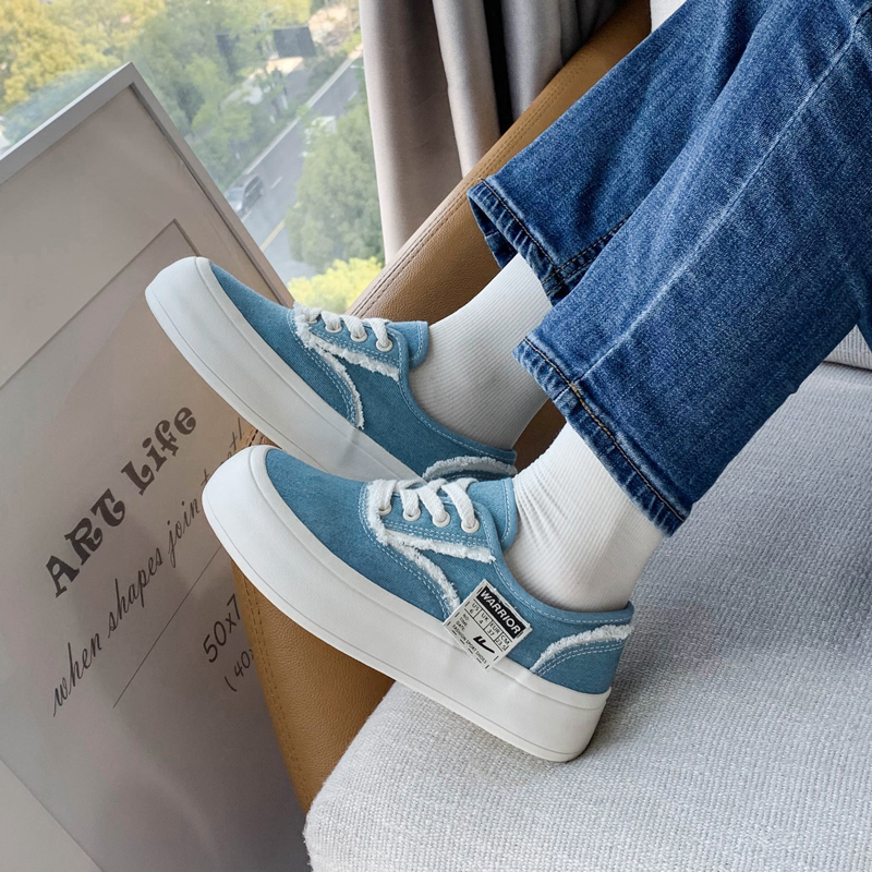 (W) Warrior Canvas Low 'Simple Blue' 圖 11