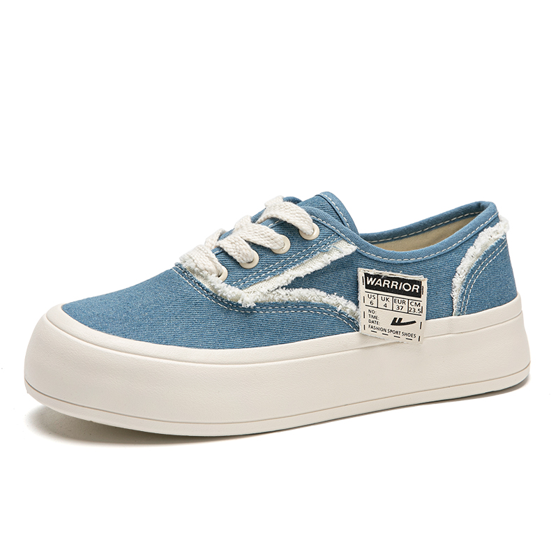 (W) Warrior Canvas Low 'Simple Blue' 圖 3