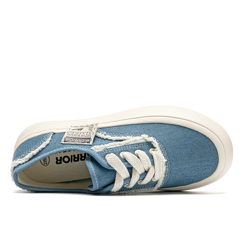 (W) Warrior Canvas Low 'Simple Blue' 圖 4