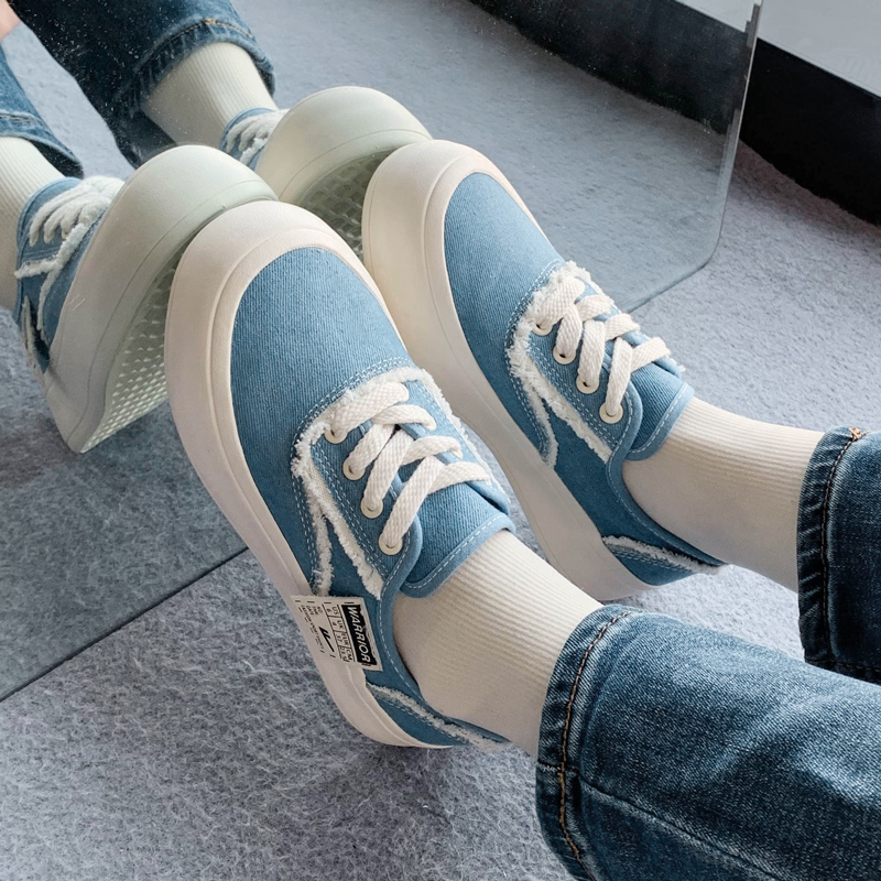 (W) Warrior Canvas Low 'Simple Blue' 圖 9
