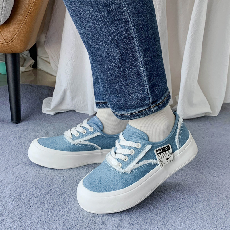 (W) Warrior Canvas Low 'Simple Blue' 圖 10