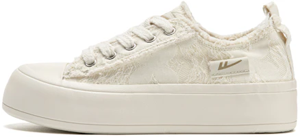 (Women) Warrior Canvas Low 'Washed Denim Patchwork Beige' WXY-F069MJ01 (Women) Warrior Canvas Low 'Washed Denim Patchwork Beige' WXY-F069MJ01