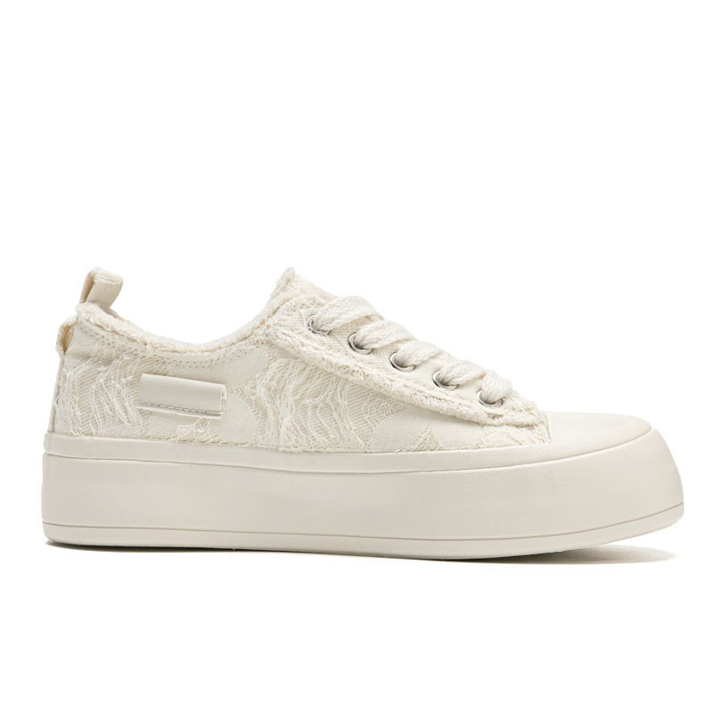 Order (W) Warrior Canvas Low 'Parche de Mezclilla Beige Lavado' WXY-F069MJ01