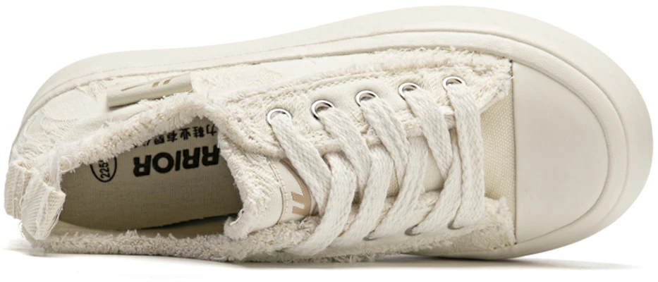 (W) Warrior Canvas Low 'Parche de Mezclilla Beige Lavado' WXY-F069MJ01 Shop (W) Warrior Canvas Low 'Parche de Mezclilla Beige Lavado' WXY-F069MJ01