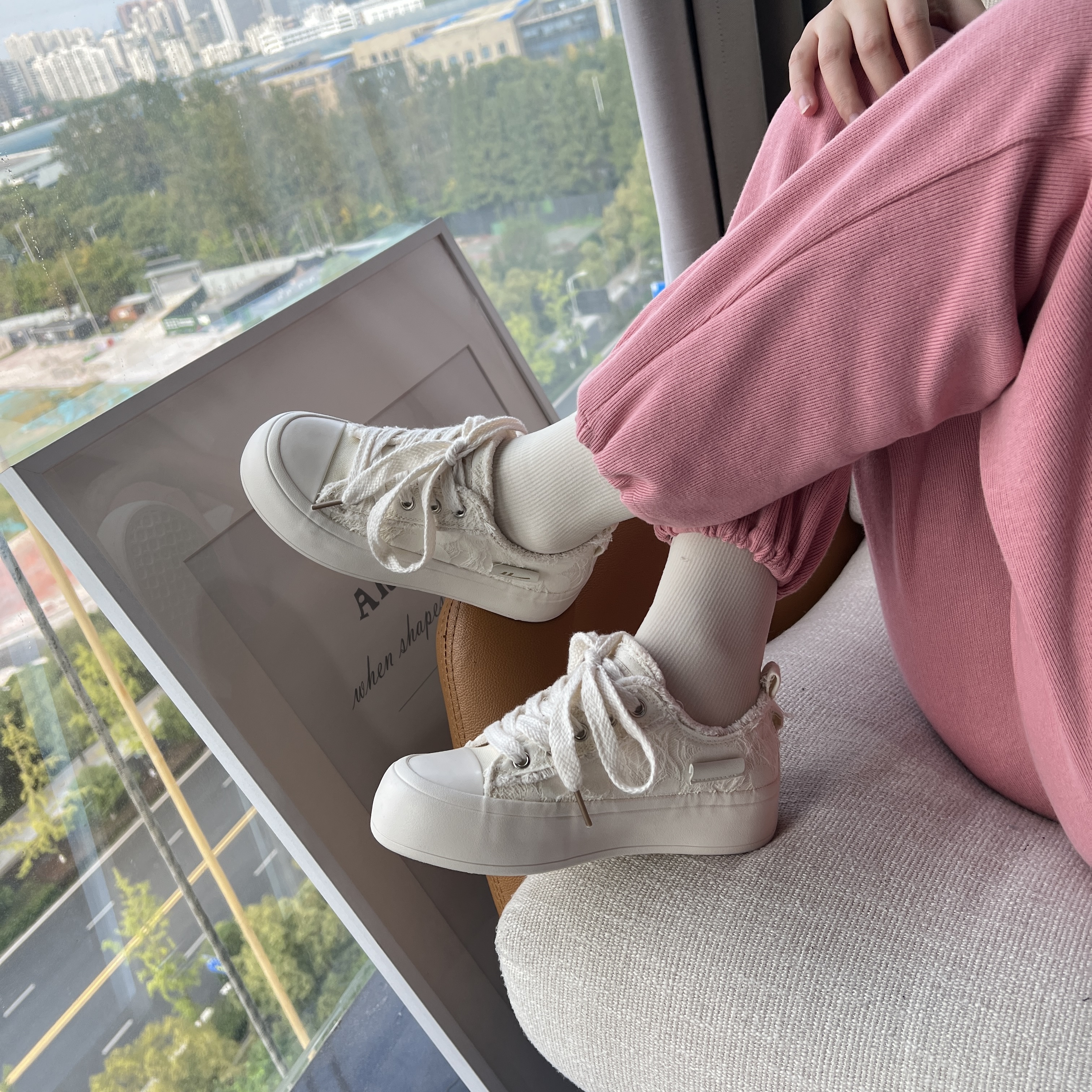 (W) Warrior Canvas Low 'Washed Denim Patchwork Beige' 圖 8