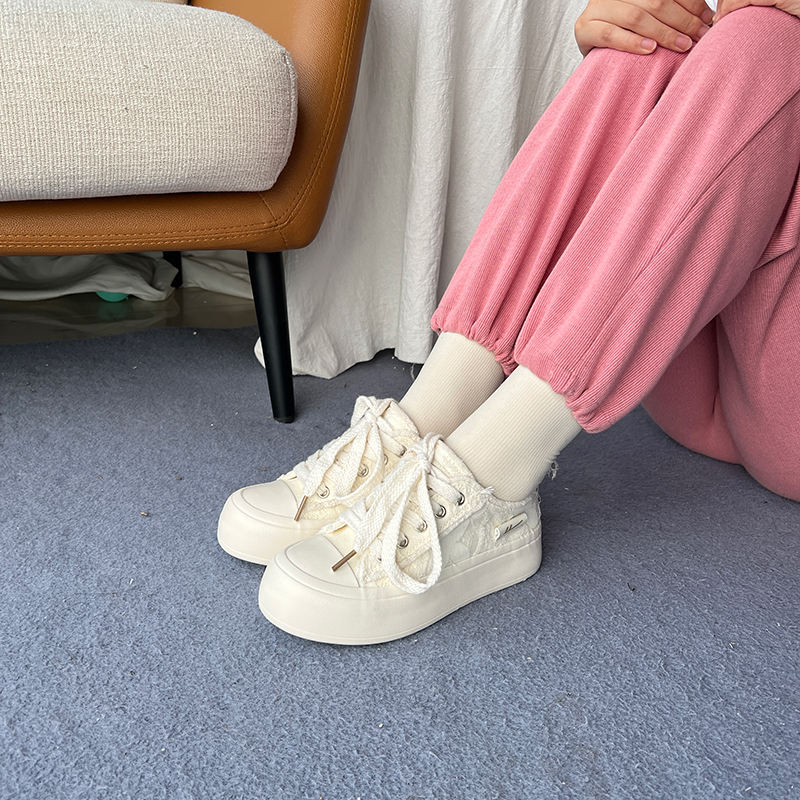 (W) Warrior Canvas Low 'Washed Denim Patchwork Beige' 圖 10