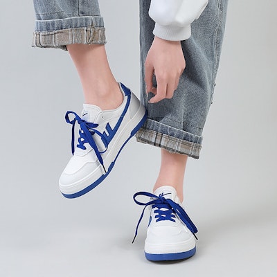 (W) 워리어 캔버스 로우 '화이트 블루' (Warrior Keombeoseu Rou 'Hwaiteu Beulru') WXY-D203G01 1