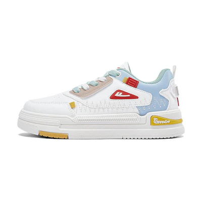 (W) Warrior Canvas Low 'White Blue Red'