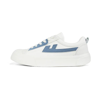 (W) Warrior Canvas Low 'White Grey Blue'