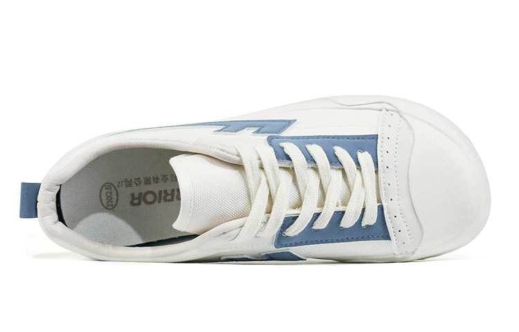 (W) Warrior Canvas Low 'White Grey Blue' 圖 3