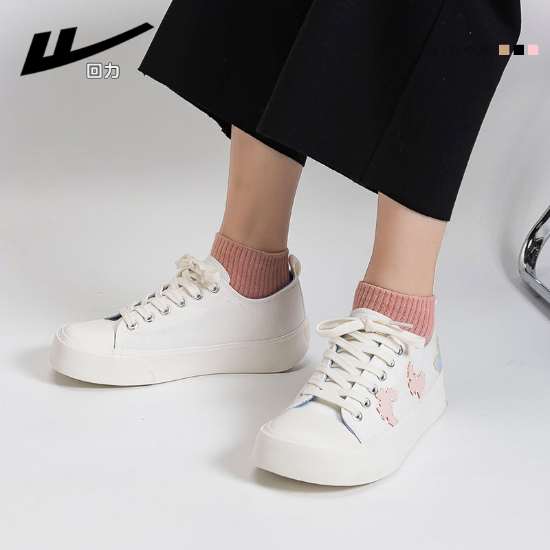 (W) Warrior Canvas Low 'White Pink' 圖 6