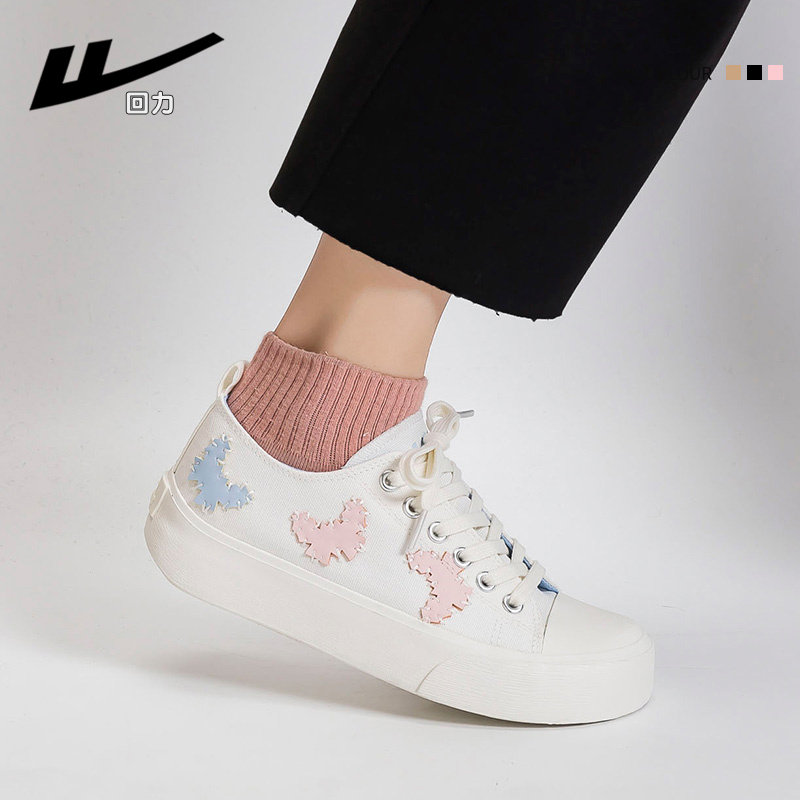 (W) Warrior Canvas Low 'White Pink' 圖 7