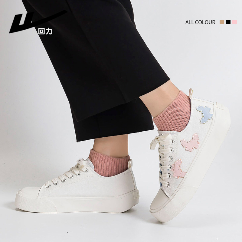 (W) Warrior Canvas Low 'White Pink' 圖 9