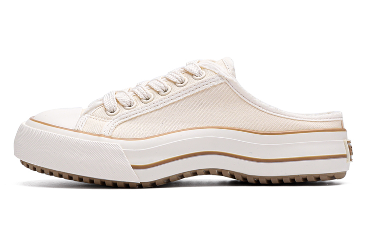 (Women) Warrior Canvas Shoes Low-Top Slip-Resistant Beige WXY-E803T02 Beige