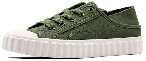 (Women) Warrior Canvas Slip-On 'Comfort Grassy Green' WXY-A929WJ02 (Women) Warrior Canvas Slip-On 'Comfort Grassy Green' WXY-A929WJ02