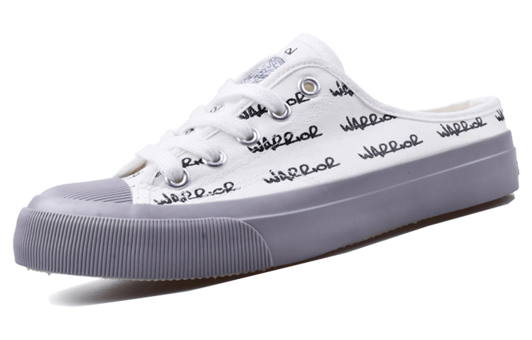 Order (W) Warrior Kasut Kanvas Slip-On 'Cetakan Putih Hitam' WXY-A901T01