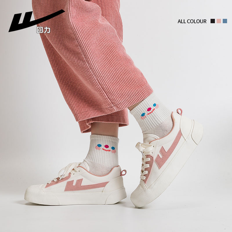 (W) Warrior Canvas Sneaker 'White Pink' 圖 8