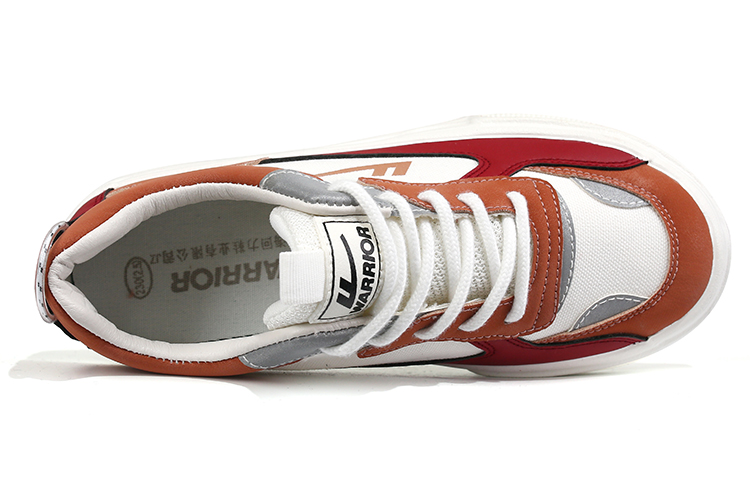 (W) Warrior Canvas Sneakers 'White Brown Deep Red' 圖 3