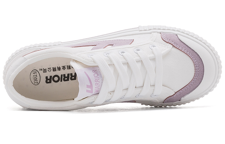 (W) Warrior Canvas Sneakers 'White Purple' 圖 3