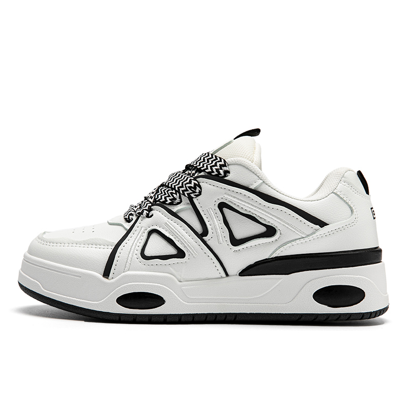 (Women) Warrior Canvas Sneakers Low 'Hong Kong Retro Black and White' WXY(S)-2812L01