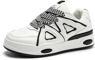 Lookbook (W) Sepatu Kanvas Rendah Warrior 'Hong Kong Retro Hitam Putih' WXY(S)-2812L01