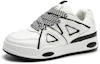 Lookbook (W) Sepatu Kanvas Rendah Warrior 'Hong Kong Retro Hitam Putih' WXY(S)-2812L01