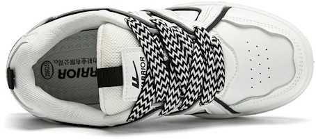 Shop (W) Sepatu Kanvas Rendah Warrior 'Hong Kong Retro Hitam Putih' WXY(S)-2812L01