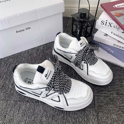 (W) Sepatu Kanvas Rendah Warrior 'Hong Kong Retro Hitam Putih' WXY(S)-2812L01 Cheap (W) Sepatu Kanvas Rendah Warrior 'Hong Kong Retro Hitam Putih' WXY(S)-2812L01