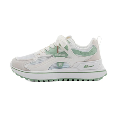 (W) Warrior Casual Low 'White Green'
