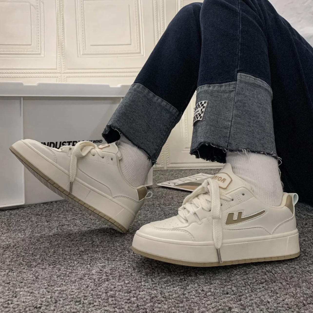 Details for (W) Warrior Klasik Rendah 'Beige' WXY-F260MJ