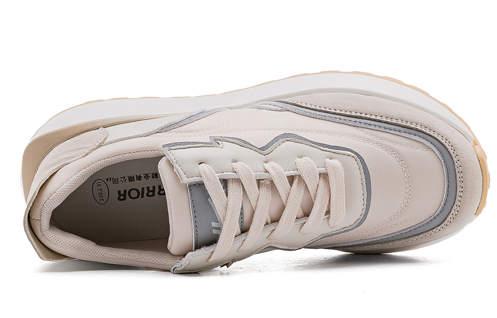 (W) Warrior Classic Low 'Beige Grey' 圖 3
