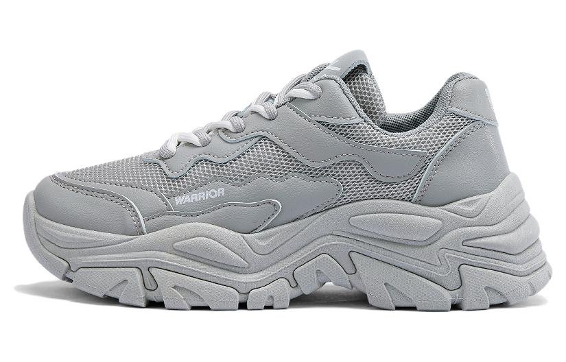 Buy 勇士回力 基本款式撞色拼接厚底 減震 低筒 老爸鞋 女款 灰色