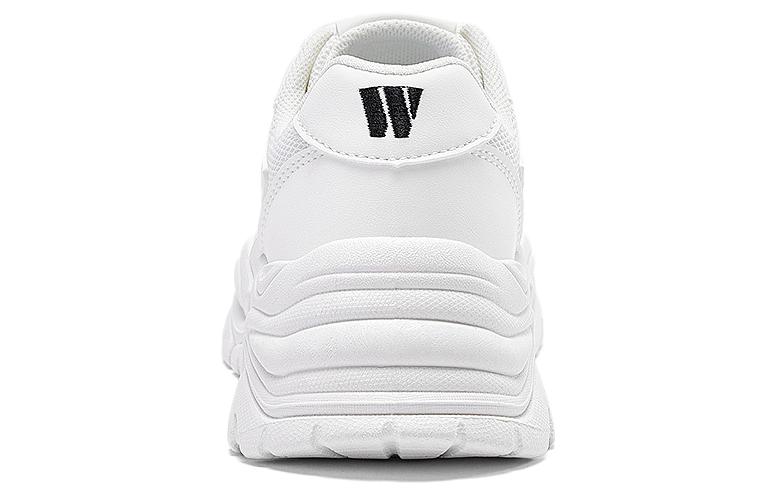 Shop 回力戰士 基本款型碰色組合厚底顯高舒適 防滑耐磨 低筒 爸爸鞋 女款 白色