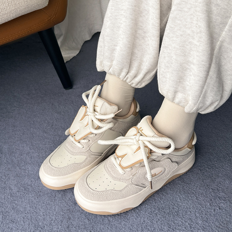 Sizing (W) Warrior Classic Retro 'Beige Patchwork' Sepatu Olahraga Retro Beige WXY-F019MJ02