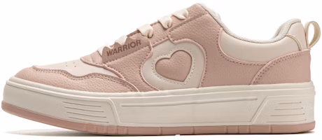 (Women) Warrior Classic Retro 'Pink Beige Leather Patchwork' WXY-F020MJ02 (Women) Warrior Classic Retro 'Pink Beige Leather Patchwork' WXY-F020MJ02