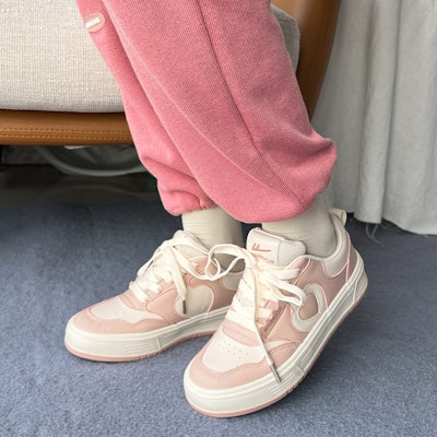 (W) Warrior Klasik Retro 'Patchwork Kulit Pink Beige' WXY-F020MJ02 Cheap (W) Warrior Klasik Retro 'Patchwork Kulit Pink Beige' WXY-F020MJ02