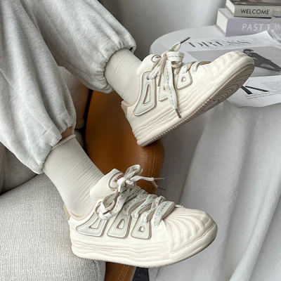 (W) Warrior Deconstructed ''Beige Low-top Sneaker'' WXY-E482MJ03 Sizing (W) Warrior Deconstructed ''Beige Low-top Sneaker'' WXY-E482MJ03