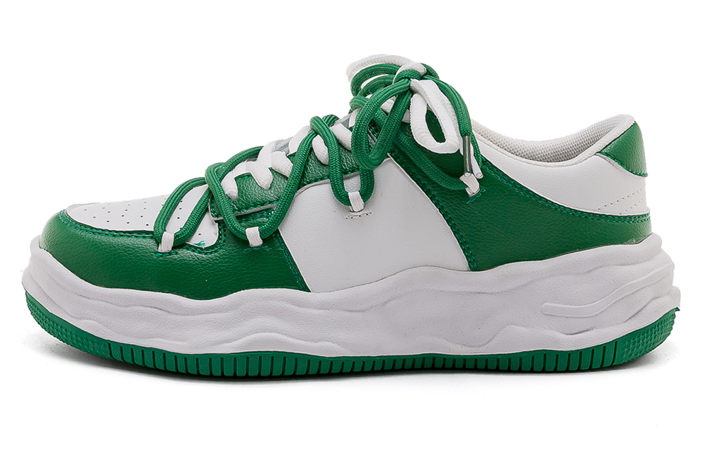 (W) Warrior Fashion Versatile Sports Skate Shoes 'White/Green'