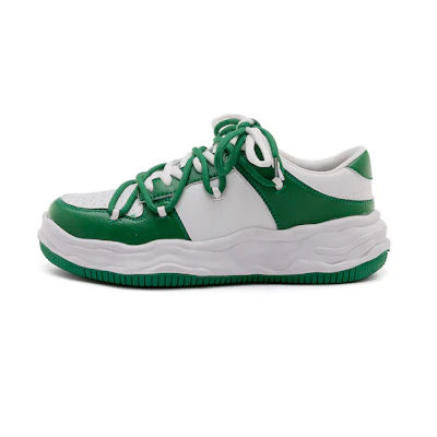 (W) Warrior Fashion Versatile Sports Skate Shoes 'White/Green'