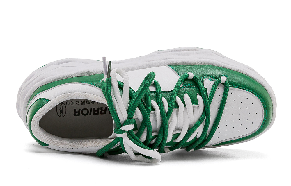 (W) Warrior Fashion Versatile Sports Skate Shoes 'White/Green' 圖 3