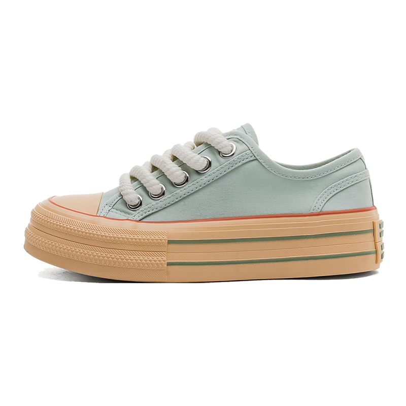 (Women) Warrior Green Low-Top Casual Sneakers Lightweight Breathable Non-Slip WXYF81112 Green